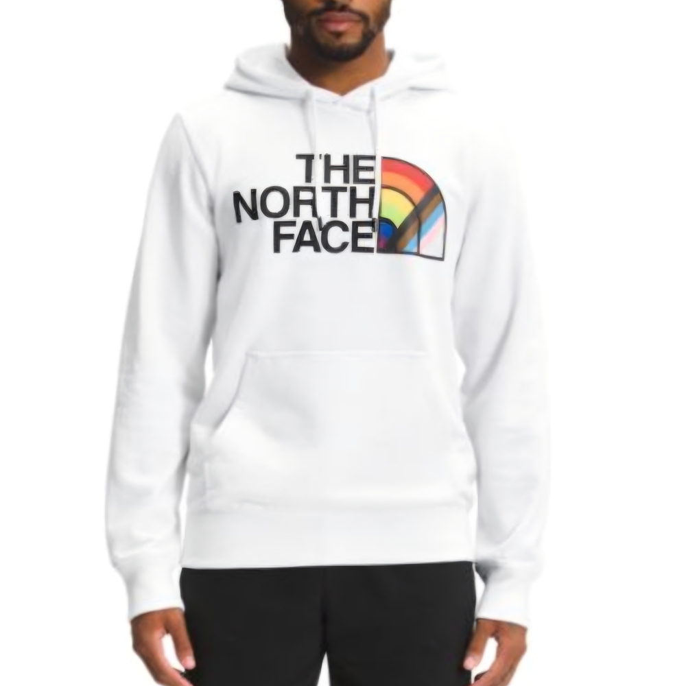 The North Face UNISEX Hoodie Sweatshirt WHITE Rainbow Pride ALLY Size: XXL (NWT) - Picture 3 of 7